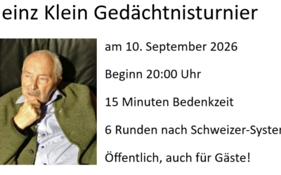 10.09.2026 – Heinz Klein Gedächtnisturnier